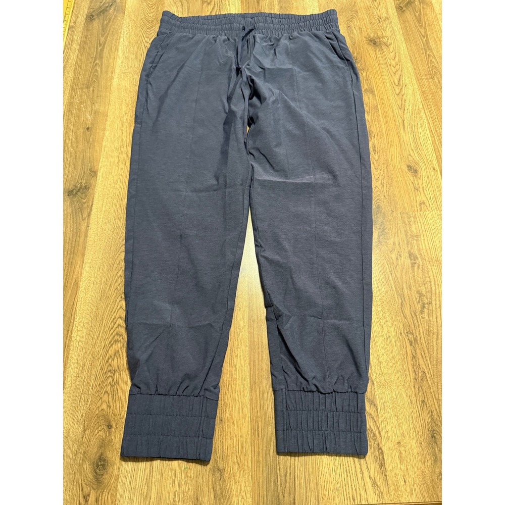 Zyia Active Joggers Women Size XXXL Navy Blue Pants High Rise Drawstring Pocket